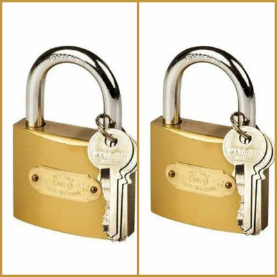 CSI 50mm China pad lock Chain Lock(Gold)