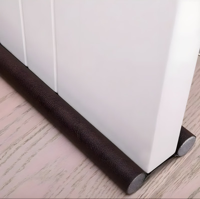 Shriyagic Primium Quality Door Bottom to Prevent Noise Dust Door Mounted Door Stopper(Brown)