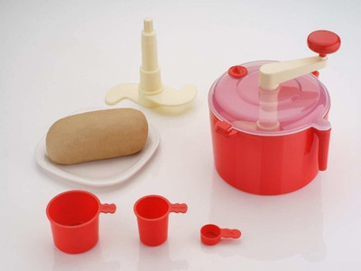 Rionel Automatic Non Electric Dough Maker Machine Atta Maker for Kitchen Plastic Detachable Dough Maker(Red)