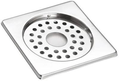 Kushwa Floor Stainless Steel Push Down Strainer(5 cm Set of 1)