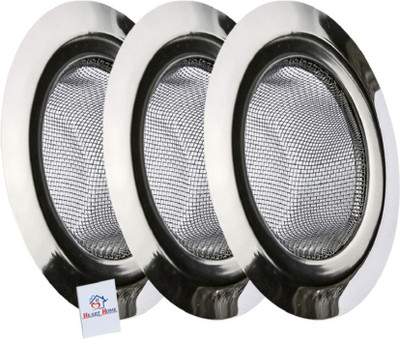 uKoon Kitchen Sink Stainless Steel Push Down Strainer(11 cm Set of 3)