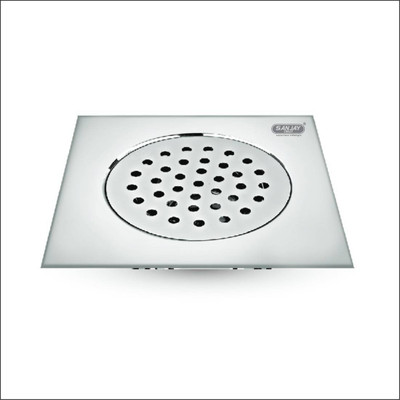 Sanjay Chilly Floor Stainless Steel Push Down Strainer(20 cm Set of 1)
