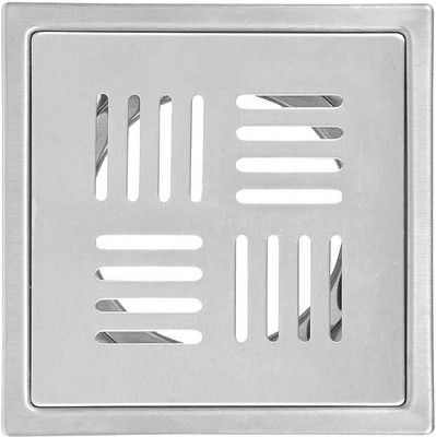 COSWARE Floor Stainless Steel Push Down Strainer(12.7 cm Set of 1)