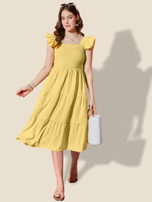 DIMPY GARMENTS Women Maxi Light Blue Full Length Dress