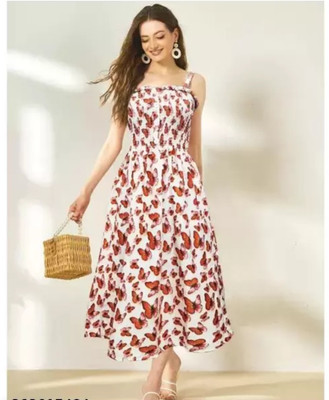 Women A-line Multicolor Dress