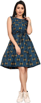 Tozluk Lady Women A-line Dark Green Dress For Rs. 199 @ 88% off