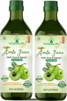 YOGAGURU MANTR AMLA JUICE 1000ML(Pack of 2, 1000 ml)