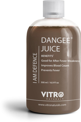 VITRO Papaya Leaf Juice|mix of Papaya Leaf Tulsi Giloy Mulethi Ginger & Neem(500 ml)
