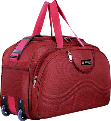 Rengvo Bags (Expandable) Polyester Cabin Size Luggage Duffle Strolley Bag Duffel With Wheels (Strolley)