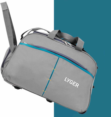 LYGER (Expandable) Travel Duffel ravel bag Waterproof Polyester Lightweight luggage with 2 Wheels Duffel Without Wheels