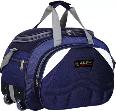 WORLD TOUR STAR (Expandable) Best Fabric Travel for Men and Women Duffel With Wheels (Strolley)
