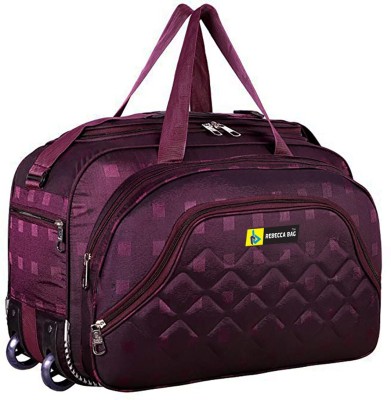 (Expandable) Travel Duffel Bag/Duffel Strolley Bag With Smooth Wheels Duffel With Wheels (Strolley)