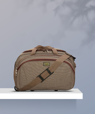 XERUS (Expandable) Unisex (54Cm) Travel Bag Light weight Waterproof Premium Quality Polyester/Nylon Duffel With Wheels (Strolley)