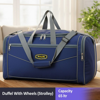 NGR FASHION (Expandable) NGR FASHION 70 L Strolley Duffel Bag - WRN-70L 24 INCHWHEE DUFFLETravel Duffel With Wheels (Strolley)