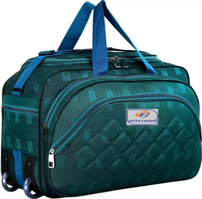 SKYFA FASHION (Expandable) Expandable waterproof Synthetic Duffel With Wheels (Strolley)