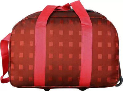 uk fashion (Expandable) Liters Stylish LightWeight Poleyster Duffel Bag With Two Wheel Regular Capacity Duffel With Wheels (Strolley)