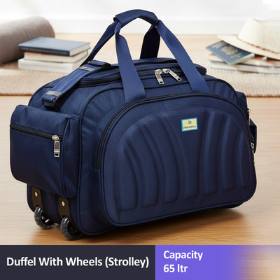 Jholawala (Expandable) Best Duffle Bags With Trolley Duffel With Wheels (Strolley)