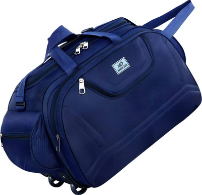 Namshi (Expandable) 65 L Strolley Duffel Bag - BLUE DUFFEL BAG - BL - Large Capacity Duffel With Wheels (Strolley)