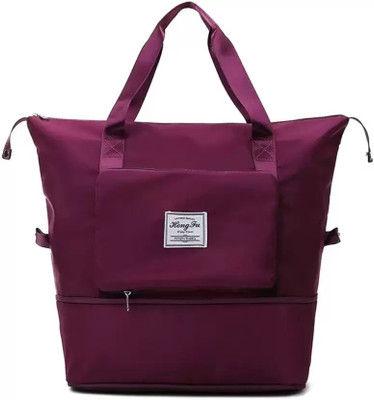 ED EXDAS (Expandable) WaterProof Folding Travel Bag Maroon Duffel Without Wheels