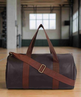 Brandroot (Expandable) Regular Capacity 35 L Hand Duffel Bag Premium Quality Brown Gym Duffel Bag