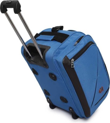 (Expandable) 52L (Expandable) Trolley / Luggage Bag 20 Inch Duffle With Wheels ( Sky Blue) Duffel With Wheels (Strolley)