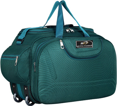 SKYFA FASHION (Expandable) 65 L Duffel Bag Synthetic Travel Bag Duffel With Wheels (Strolley)