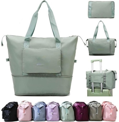 ABBASI (Expandable) Foldable Duffle Bag for Travelling Waterproof Large Expandable Luggage Bag Duffel Without Wheels