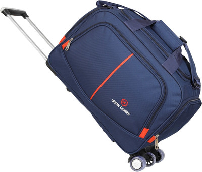 Urban Carrier Small Cabin & Check-in Set (13 cm) 3 Wheels - Medium Cabin Check-In Luggage Trolley Bags Unisex - Blue
