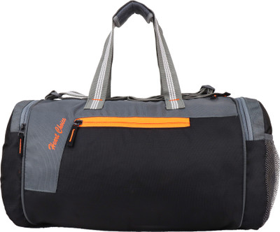 zurbaa GYM bag , nylon 20 inch GYM Bag ( Black-Grey) Gym Duffel Bag