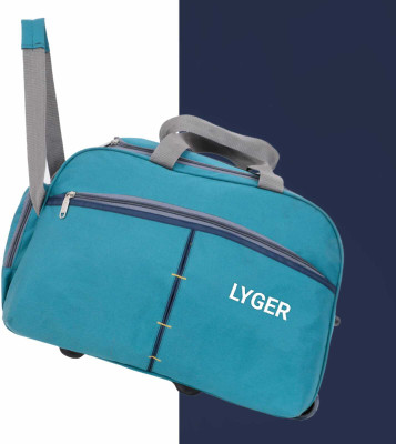 LYGER (Expandable) Travel Duffel ravel bag Waterproof Polyester Lightweight luggage with 2 Wheels Duffel Without Wheels