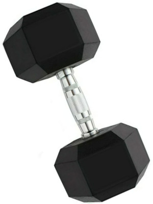 wWAR 10kg Hex Dumbbell Single Piece Fixed Weight Dumbbell(10 kg)