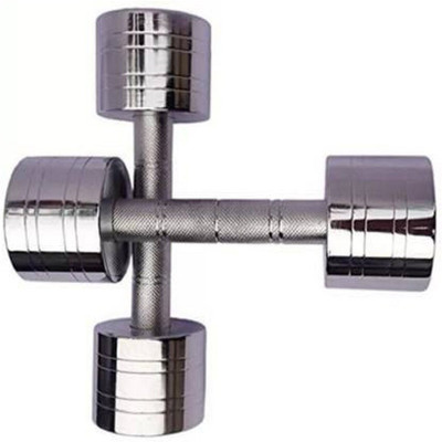 wWAR Steel Dumbbell Pack of 2 x 7.5 KG Fixed Weight Dumbbell(15 kg)