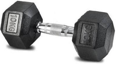 gamers hub Hexa Dumbbell single (10kg*1) Hexagon Dumbbell for Home Gym Workout(Pack of 1) Fixed Weight Dumbbell(10 kg)