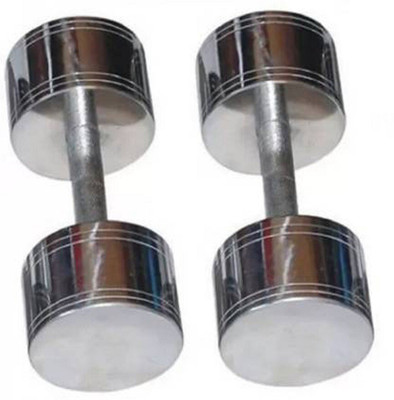 wWAR Pair of 7.5 kg x 2 Steel Dumbbell Fixed Weight Dumbbell(15 kg)