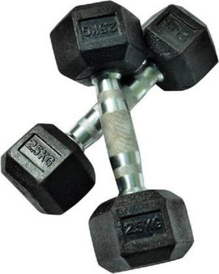 wWAR Pair of 2.5KG*2 Hexagonal Fixed Weight Dumbbells Fixed Weight Dumbbell(5 kg)