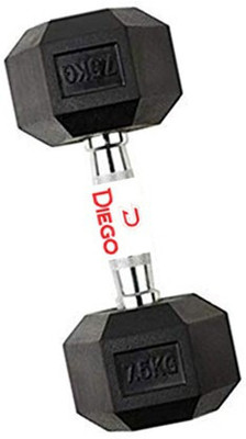 wWAR HEXA 7.5 KG Fixed Weight Dumbbell Fixed Weight Dumbbell(7.5 kg)