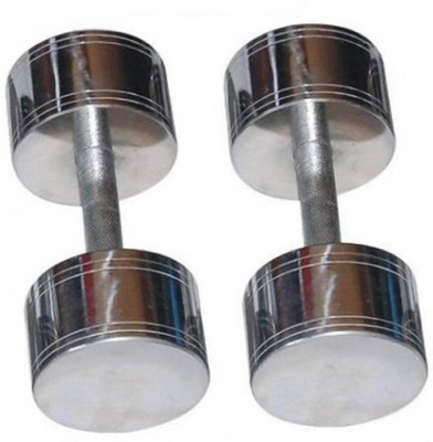 wWAR Steel Chrome Fixed Weight Dumbbell(2 kg)