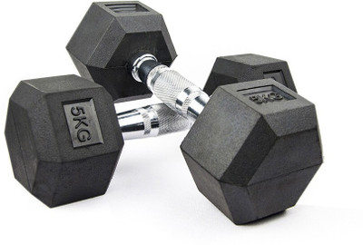 wWAR Hexa Double Hexagon 5KGx2 Fixed Weight Dumbbell(10 kg)