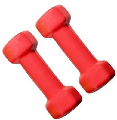 wWAR Unisex Metal Integrated PVC Vinyl Dumbbell (Pack of Two) Fixed Weight Dumbbell(2 kg)