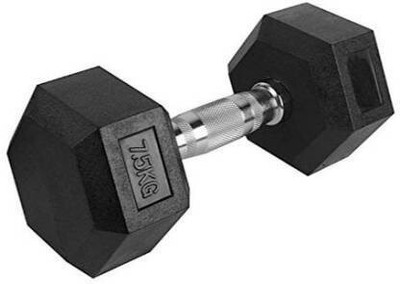 wWAR Single Exclusive Prime 7.5kg Hexa Fixed Weight Dumbbell(7.5 kg)