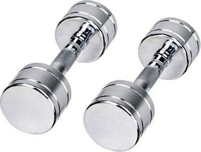 wWAR 2 Kg Steel Dumbbells With Grip (Set of 2) 4kg for Home and Gym use Fixed Weight Dumbbell(4 kg)