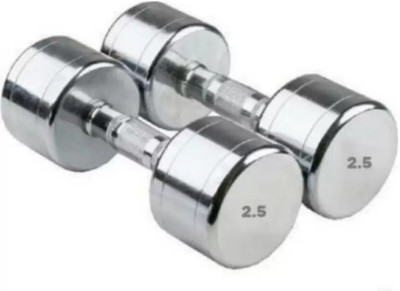 wWAR Pair of 2.5Kg(2.5Kg X 2) Steel Fixed Weight Dumbbell(2.5 kg)
