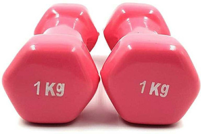 gamers hub VINYL DUMBBELL Fixed Weight Dumbbell(1 kg)