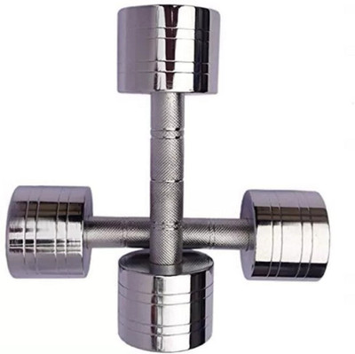 wWAR Pair of 3 kg x 2 Steel Dumbbell Fixed Weight Dumbbell(6 kg)