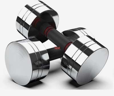 wWAR 2.5Kgx2 Piece Dumbbells, Steel Dumbbells, Home Gym Fixed Weight Dumbbell(5 kg)