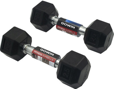 gamers hub SET OF 5KG hex Dumbbell Fix Weight Dumbbells (2.5KG Pair) GVR Fixed Weight Dumbbell(5 kg)