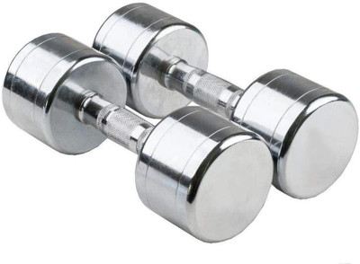 wWAR Pair of 12.5KG X 2 Steel Fixed Weight Dumbbell(25 kg)