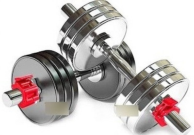 wWAR Home Gym Set Dumbbell Set 2KGx4 Piece Steel Plates Fixed Weight Dumbbell(8 kg)