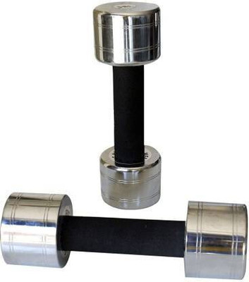 wWAR Shone Steel chrome fixed dumbell 2.5 kg Fixed Weight Dumbbell(5 kg)