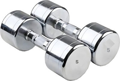 vnh Pair of 5Kg(5Kg X 2) Steel Fixed Weight Dumbbell(5 kg)